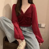 ギャザー ニット ブラウス | SUNSHINE CLOSET | 詳細画像13 