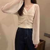 ギャザー ニット ブラウス | SUNSHINE CLOSET | 詳細画像6 