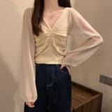 ギャザー ニット ブラウス | SUNSHINE CLOSET | 詳細画像9 