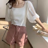 ニットトップス 袖切り替えサマーニット 春 | SUNSHINE CLOSET | 詳細画像5 