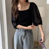 ニットトップス 袖切り替えサマーニット 春 | SUNSHINE CLOSET | 詳細画像8 