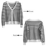 ボーダー柄 ニットカーディガン 風 | SUNSHINE CLOSET | 詳細画像4 