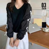 ニットトップス 重ね着風 春 春服 オフィスカジュアル 韓国ファッション 韓国 | SUNSHINE CLOSET | 詳細画像1
