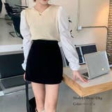 ニットトップス 重ね着風 春 春服 オフィスカジュアル 韓国ファッション 韓国 | SUNSHINE CLOSET | 詳細画像10