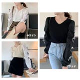 ニットトップス 重ね着風 春 春服 オフィスカジュアル 韓国ファッション 韓国 | SUNSHINE CLOSET | 詳細画像2