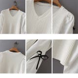 ニットトップス 重ね着風 春 春服 オフィスカジュアル 韓国ファッション 韓国 | SUNSHINE CLOSET | 詳細画像3