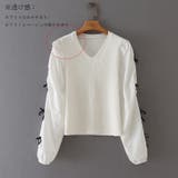 ニットトップス 重ね着風 春 春服 オフィスカジュアル 韓国ファッション 韓国 | SUNSHINE CLOSET | 詳細画像4