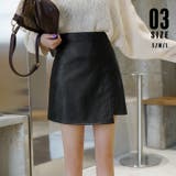 台形ミニスカート レザースカート 春 春服 | SUNSHINE CLOSET | 詳細画像1
