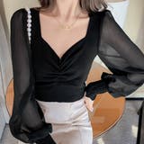 フロントギャザーニットブラウス 長袖 春 | SUNSHINE CLOSET | 詳細画像10 