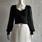 フロントギャザーニットブラウス 長袖 春 | SUNSHINE CLOSET | 詳細画像13 