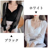 フロントギャザーニットブラウス 長袖 春 | SUNSHINE CLOSET | 詳細画像2 