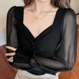 フロントギャザーニットブラウス 長袖 春 | SUNSHINE CLOSET | 詳細画像8 