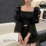 バックリボン ブラウス スクエアネック | SUNSHINE CLOSET | 詳細画像8