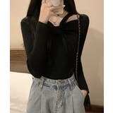フロントリボンリブニットトップス大人秋服 | SUNSHINE CLOSET | 詳細画像5 