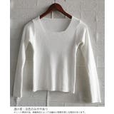 スクエアネック リブニットトップス 秋冬 | SUNSHINE CLOSET | 詳細画像13
