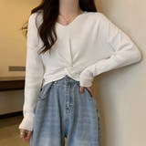 フロントツイスト ニットプルオーバー秋服 | SUNSHINE CLOSET | 詳細画像1
