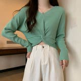 フロントツイスト ニットプルオーバー秋服 | SUNSHINE CLOSET | 詳細画像13
