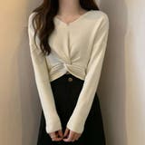 フロントツイスト ニットプルオーバー秋服 | SUNSHINE CLOSET | 詳細画像5