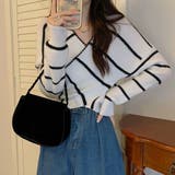 クロスニットトップス カシュクール風 | SUNSHINE CLOSET | 詳細画像4 