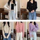 ケーブル編みニットカーディガン Vネック | SUNSHINE CLOSET | 詳細画像2 