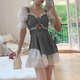 ワンピース水着 千鳥柄 韓国スイムウェア | SUNSHINE CLOSET | 詳細画像5