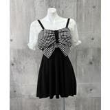 千鳥格子 ワンピース水着 パフスリーブ | SUNSHINE CLOSET | 詳細画像5 