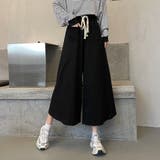スウェットワイドパンツ ウエストゴム韓国 | ANGELCLOSET | 詳細画像7