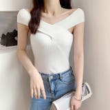 2WAYオフショルダーサマーニット 春夏 | SUNSHINE CLOSET | 詳細画像1