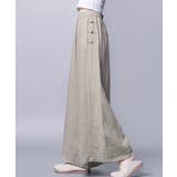 綿麻風ワイドパンツレディースリネンパンツ | SUNSHINE CLOSET | 詳細画像3 