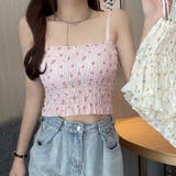 カップ付き シャーリング花柄キャミソール | ANGELCLOSET | 詳細画像7