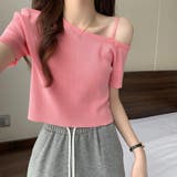 ニットトップスワンショルダーサマーニット | ANGELCLOSET | 詳細画像11