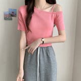 ニットトップスワンショルダーサマーニット | ANGELCLOSET | 詳細画像13