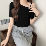 ニットトップスワンショルダーサマーニット | ANGELCLOSET | 詳細画像6