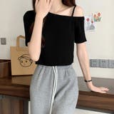ニットトップスワンショルダーサマーニット | ANGELCLOSET | 詳細画像8