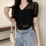 透かし編みニットカーディガン ショート丈 | ANGELCLOSET | 詳細画像8