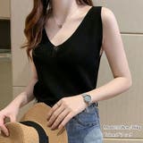 ニットタンクトップ Vネックサマーニット | SUNSHINE CLOSET | 詳細画像5