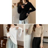 ニットトップス クロスネック ニットソー | SUNSHINE CLOSET | 詳細画像2 