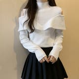 ニットトップス オフショルダーリブニット | SUNSHINE CLOSET | 詳細画像1