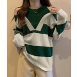 ボーダー柄ニットトップス オフショルダー | SUNSHINE CLOSET | 詳細画像6