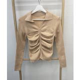 フロントギャザーニットトップス Vネック | SUNSHINE CLOSET | 詳細画像10
