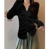 フロントギャザーニットトップス Vネック | SUNSHINE CLOSET | 詳細画像4
