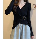 リブニット カシュクール風ニットトップス | SUNSHINE CLOSET | 詳細画像3 