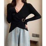 リブニット カシュクール風ニットトップス | SUNSHINE CLOSET | 詳細画像4 