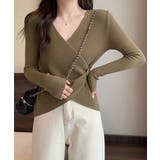 リブニット カシュクール風ニットトップス | SUNSHINE CLOSET | 詳細画像6 