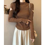肌見せニットトップス 韓国風タイトニット | SUNSHINE CLOSET | 詳細画像6 
