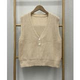 Vネックニットベスト コンパクトベスト | SUNSHINE CLOSET | 詳細画像12