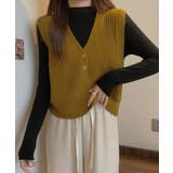 Vネックニットベスト コンパクトベスト | SUNSHINE CLOSET | 詳細画像4