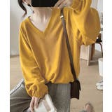 Vネック 着やせ 長袖プルオーバー 無地 | ANGELCLOSET | 詳細画像10
