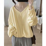 Vネック 着やせ 長袖プルオーバー 無地 | ANGELCLOSET | 詳細画像6
