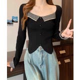 ニットトップス スクエアネック 韓国風 | SUNSHINE CLOSET | 詳細画像10 